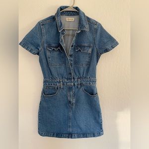 𝅺MADEWELL Denim Waisted Shirtdress size 8